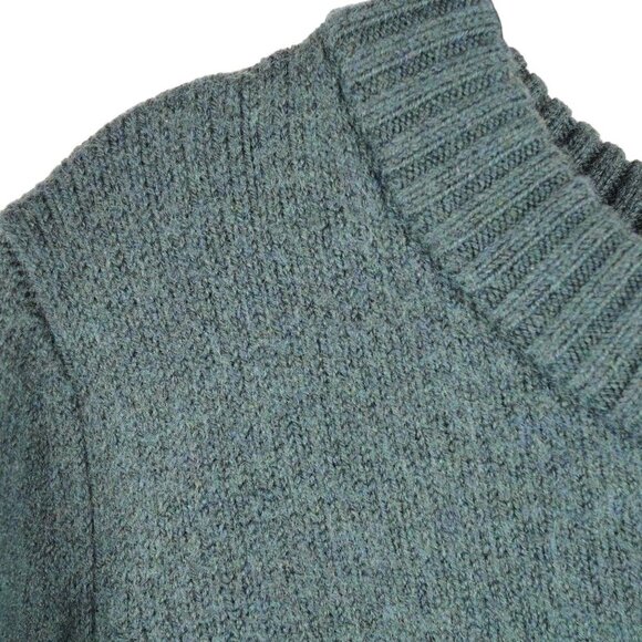 H by Halston 100% Extra Fine Merino Wool Crew Neck L Sweater Pullover - Picture 2 of 10